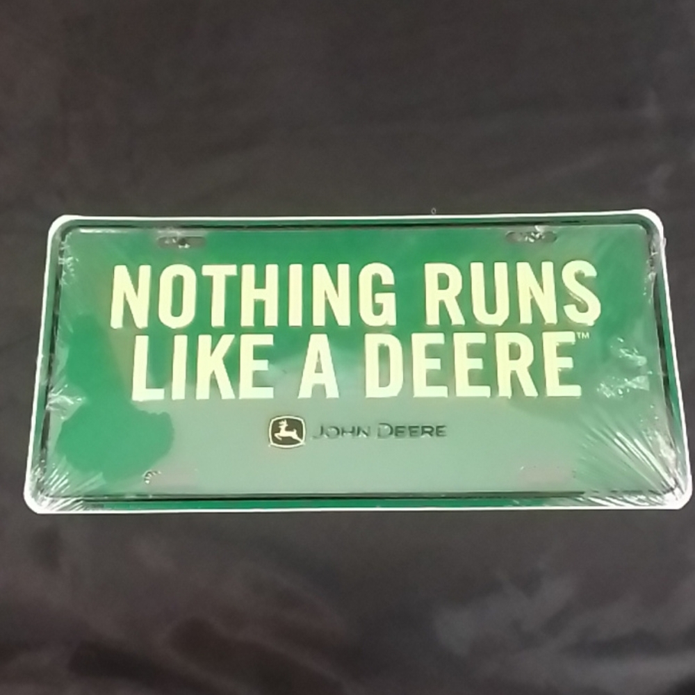 John Deere Licence Plate